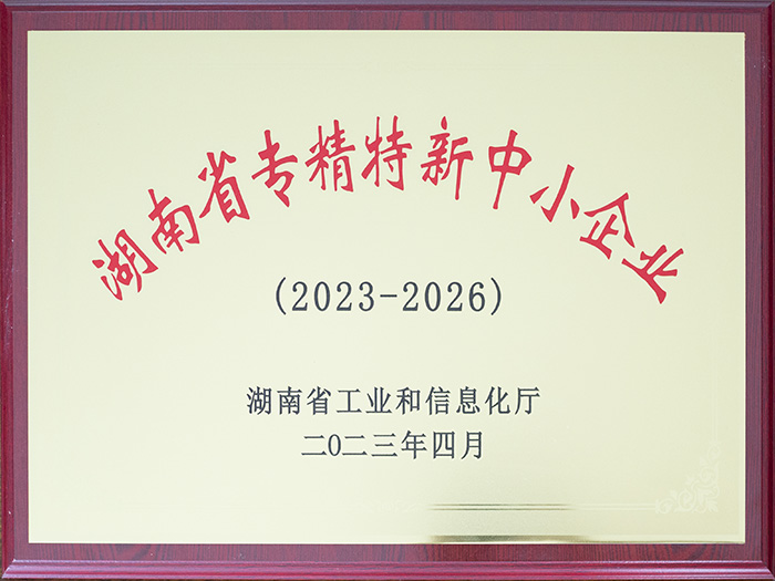 湖南省專精特新中小企業